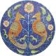 Majolica Birds Blue