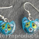 Blue Cat earrings
