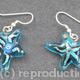 Blue Starfish Earrings