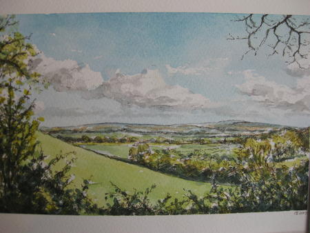 view from the south downs
