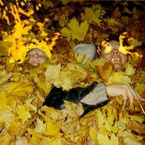 Vampires Playing in the Leaves
