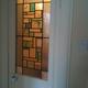 Glass door panel