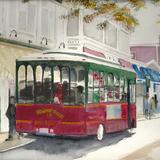 Newport Trolley Rhode island - watercolour on arches paper