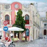 the pizzeria - oil on deep boxed canvas