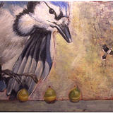 Jenna\'s Jay - oil on canvas