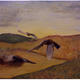 landscape with flying… | | 36 x 28cm | oil on canvas landscape with flying…
