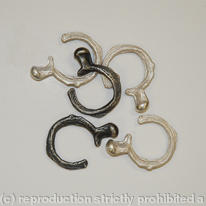 silver and oxidised silver cuttlefish rings