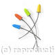 coloured pins | | | sterling silver and jesmonite coloured pins