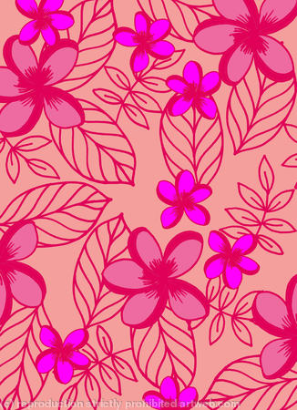 Leaf and flower tropical