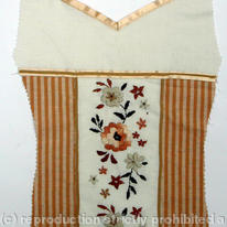 Linen embroidered design