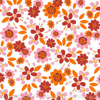 Childs Pink orange floral