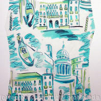 hidden Venice silk top design