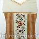 Linen embroidered design