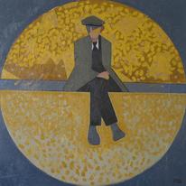 Man in Yellow Landscape