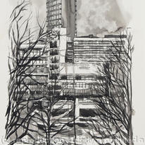 Hallam University from Park Hill Flats