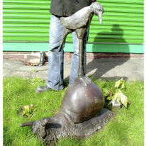 Bird and Giant Snail