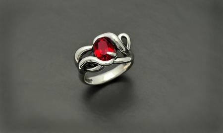 Rhodalite Garnet Thorn in My Pride ring