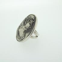 Silver Cameo Ring