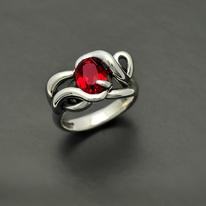 Rhodalite Garnet Thorn in My Pride ring