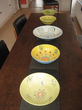lime floral, stitches & flowers, bloomsbury blue, citrus burst and spring blossom