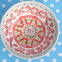 Pink stitches