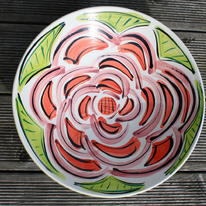 wild rose large bowl