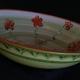 orange floral with ziz… | | | ceramic bowl orange floral with ziz…