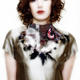 Neck piece with feathers
