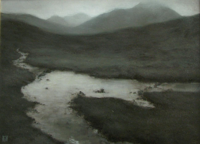 Allt Na Luibe, Skye Oil on board width=