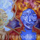 Abstracted portrait… | | 41 x 51cm | Acrylic on canvas Abstracted portrait…