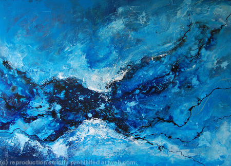 The Divide - Contemporary Textured Abstract Painting