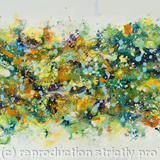 Flow Series 54 - Contemporary Abstract Painting - Acrylic and Mixed Media on Canvas