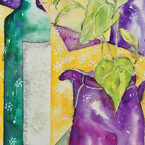 Purple Jug and Sunflowers 2