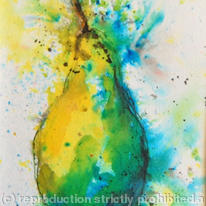Yellow Blue Pear