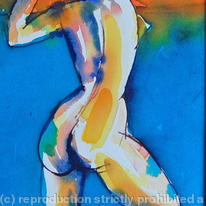 Orange Blue Nude