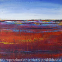 Warm Earth I - Original Painting Contemporary Abstract Landscape