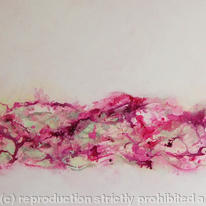 Enchantment (Very Large Original Abstract Painting on Canvas - Pink)