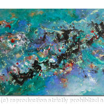 Cosmic Voyage Series 9 Original Abstract Painting on Canvas