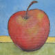 Red Apple | | 40 x 40cm | acrylic on box canvas - ready to hang Red Apple