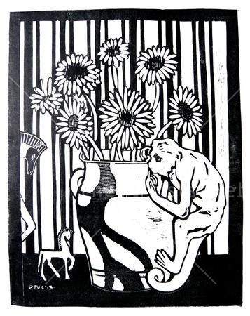monkey vase