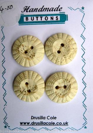4 cream n translucent raised ridges