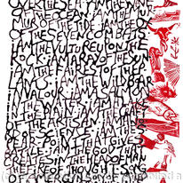 Song of Amergin calligraphy and linocuts