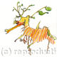 Leafy Seahorse | £3 | 13 x 13cm | Digital print Leafy Seahorse