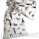 Paris ladies white scarf