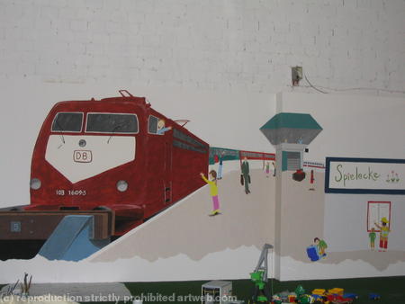 Diesel Train Mural