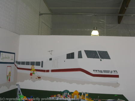 ICE train mural