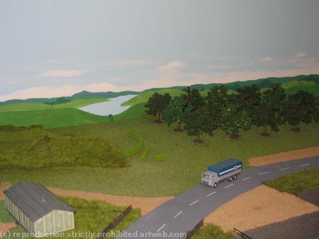 Model Train Rural backdrop