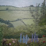 Shropshire Garden - Oil on Board