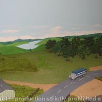 Model Train Rural backdrop