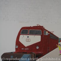 Diesel Train Mural